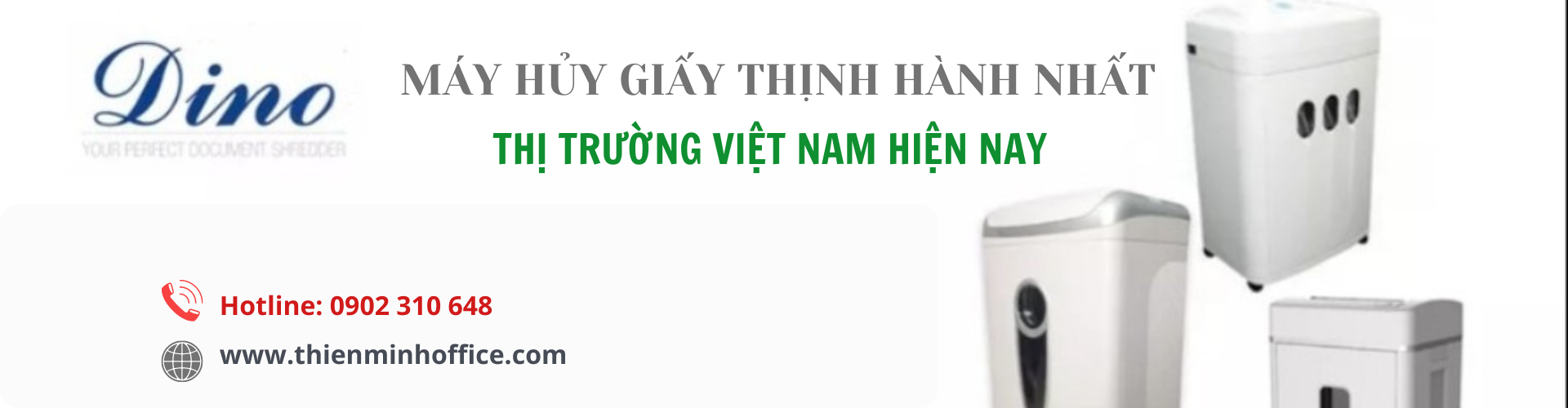 Top 3 máy hủy giấy Dino được ưa chuộng nhất VN hiện nay