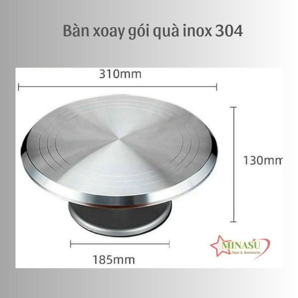 Bàn xoay inox 310mm Bàn xoay inox 310mm